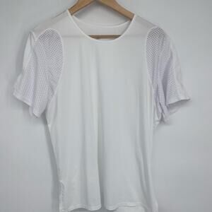 Tail Top Women’s XXL White Mesh Sleeves Workout Running Active Yoga